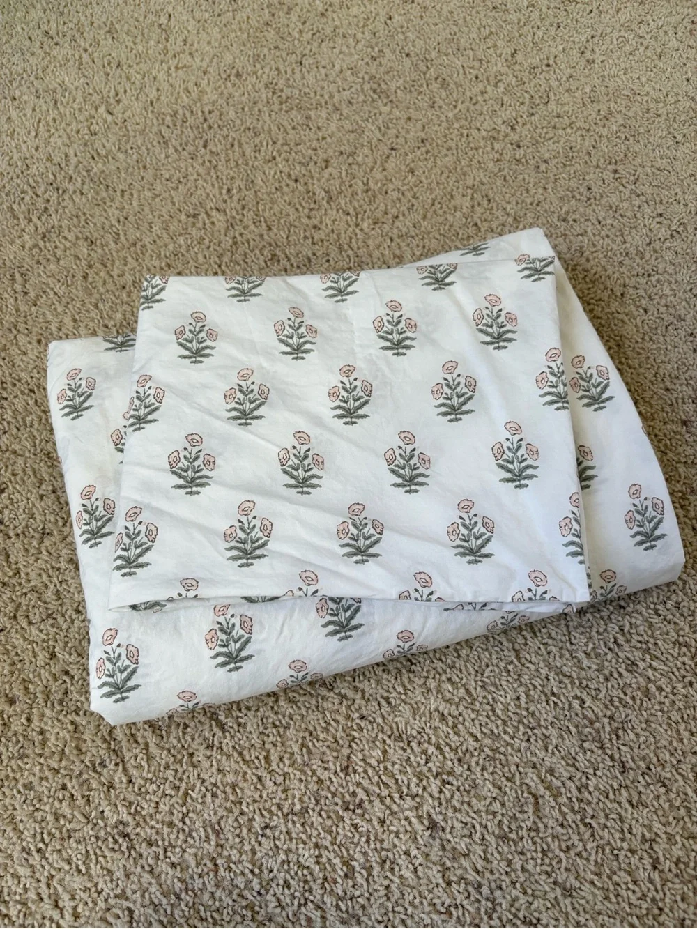 Pottery Barn Flower Duvet, Sheet  for Twin/Twin XL Bed